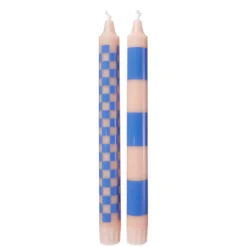 ART BOUGIE Stabkerze Checker 2er-Set