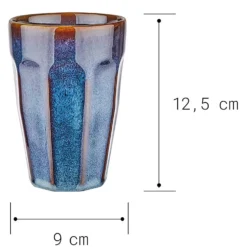 BERGAMO Latte Macchiato Tasse 6er-Set