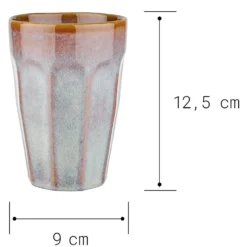 BERGAMO Latte Macchiato Tasse 6er-Set