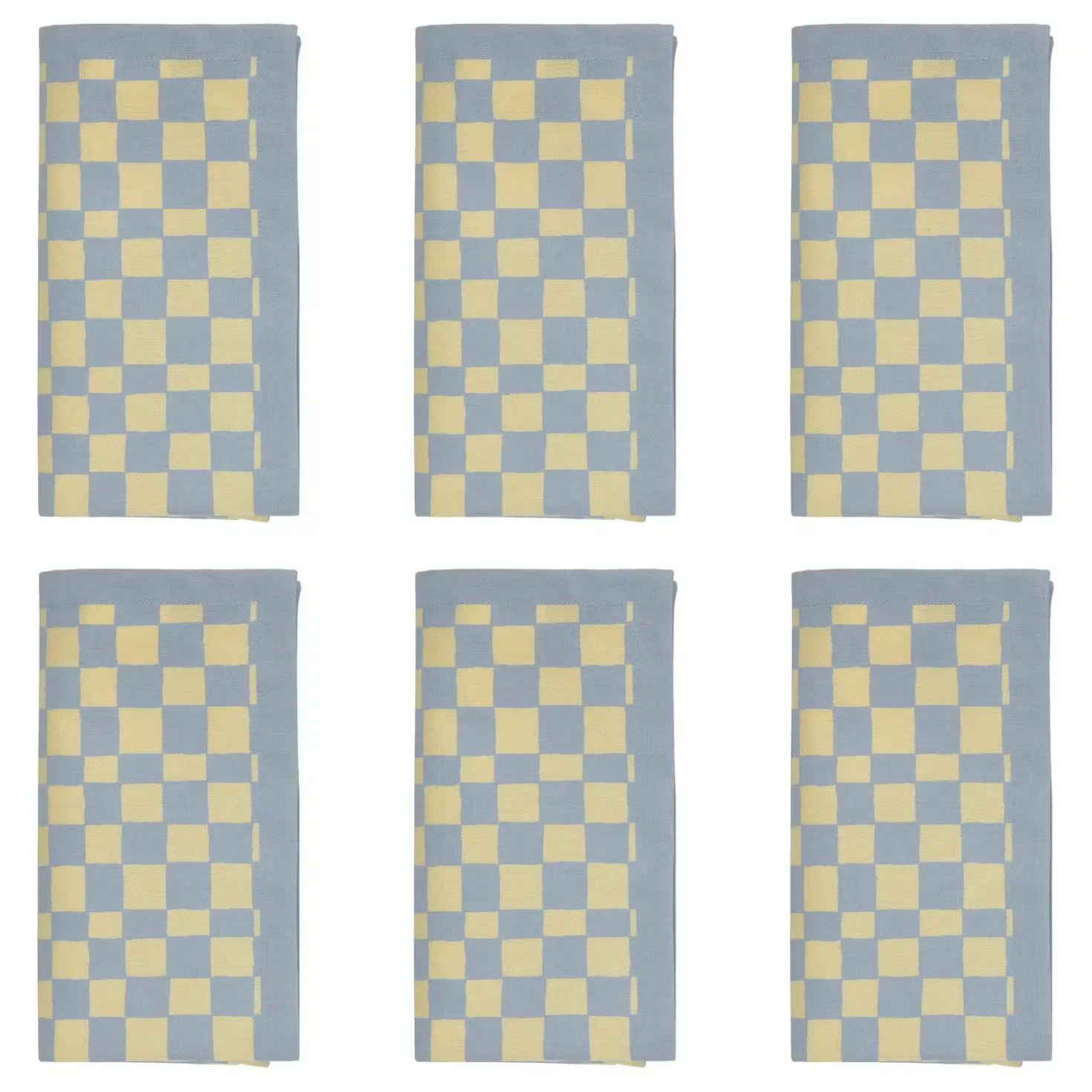 CHECKER STYLE Serviette 6er-Set