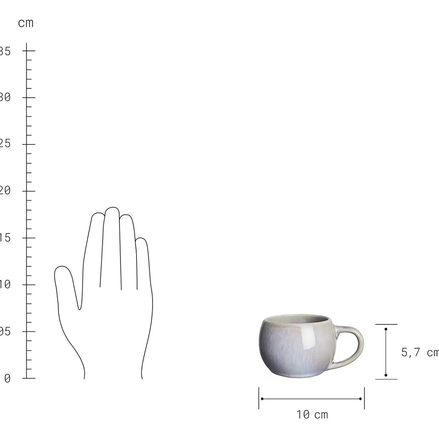 COTTAGE Espressotasse 6er-Set