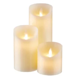 GLOWING FLAME LED Kerzen-Set 3-tlg.