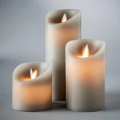 GLOWING FLAME LED Kerzen-Set 3-tlg.
