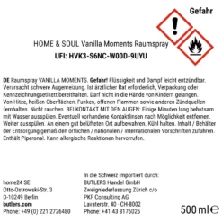 HOME & SOUL Raumspray Vanilla Moments