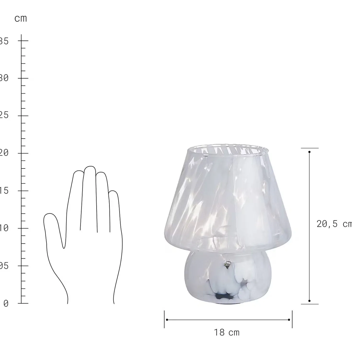 MISS MARBLE LED-Leuchte
